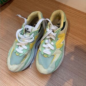 New Balance Mint Green and White Sneakers